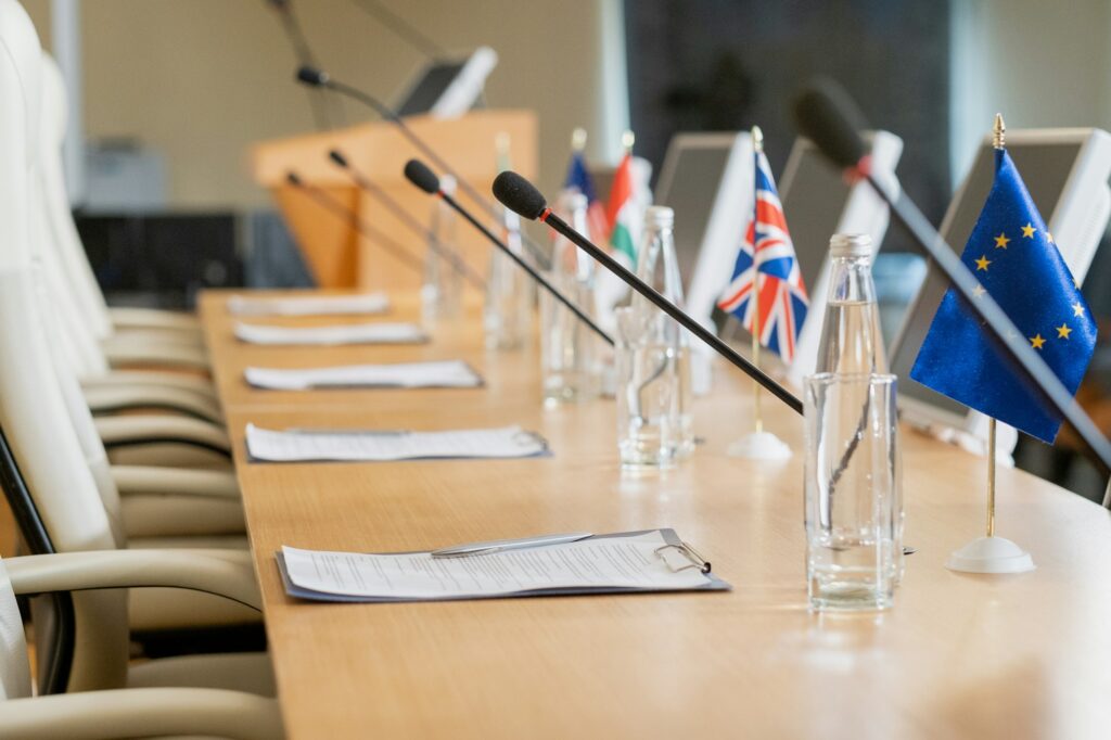 Political Reports On Conference Table